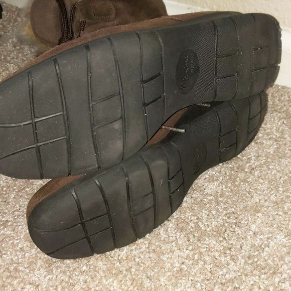 Maxine of Canada Suede Leather Fox Fur Boots 6.5 - Picture 5 of 7